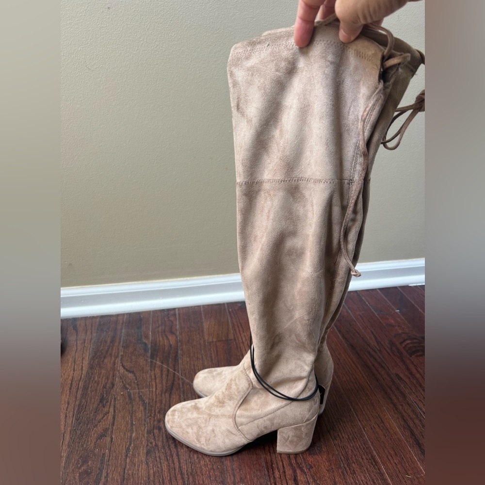 A.n.a over the knee, suede boots with memory foam insole
